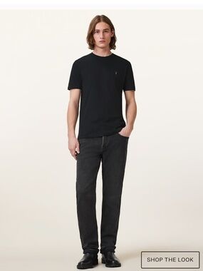 ALLSAINTS Brace Brushed Cotton  Mens slim fit Tshirt NWOT